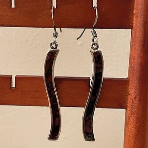 Sterling silver Enamel Drop earrings